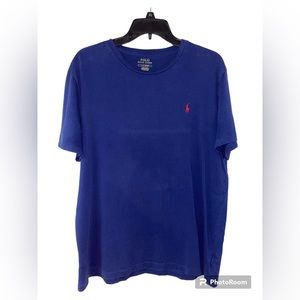 Polo Ralph Lauren Classic Solid Blue Soft Short Sleeve T-Shirt / Men’s Large